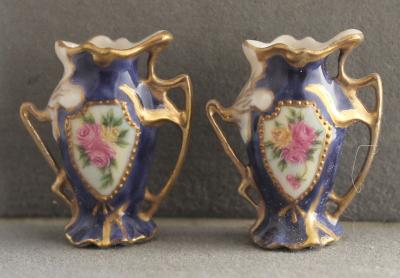 Royal Vienna Vase - Cobalt Rose